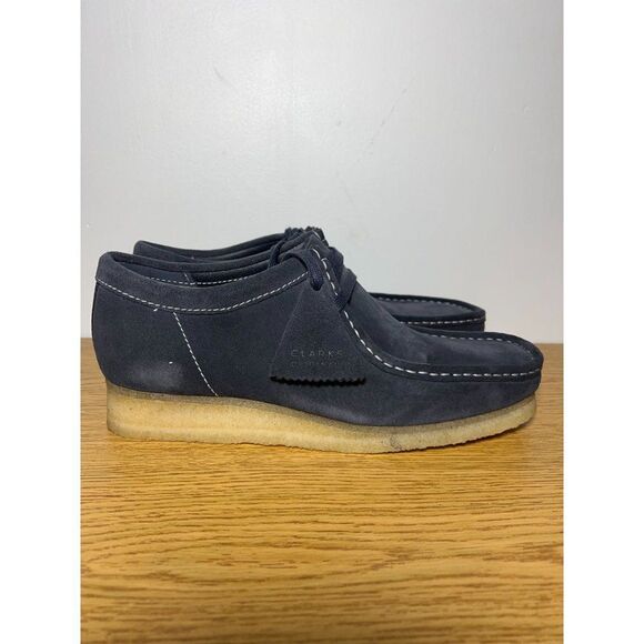 Clarks Originals WALLABEE Lace Up Moccasins 54744 INK SUEDE Men\'s Size 9.5 main image 6